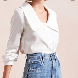 The Westside Izzie Collar Button Down Top